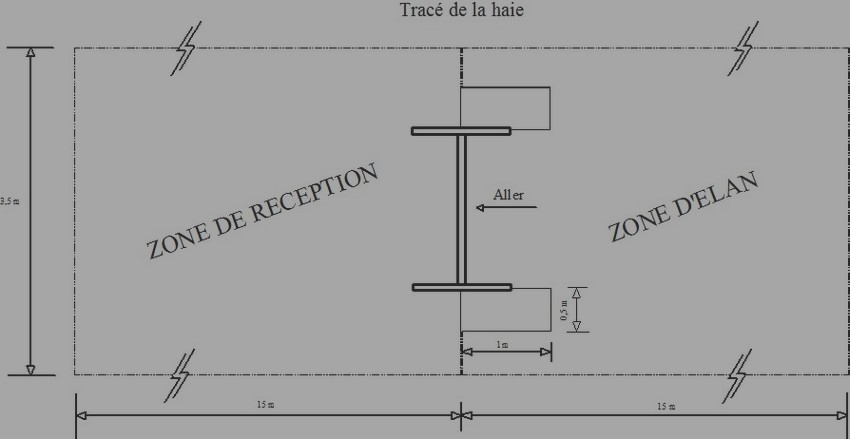 reception du saut de haie